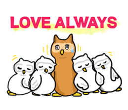 HAPPY OWL COU sticker #7036566