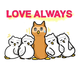 HAPPY OWL COU sticker #7036566