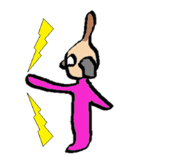 It is a Sticker of cat glasses sticker #7036573