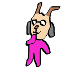 It is a Sticker of cat glasses sticker #7036580