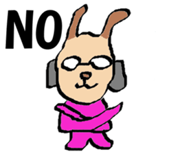 It is a Sticker of cat glasses sticker #7036591