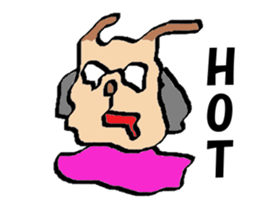 It is a Sticker of cat glasses sticker #7036596