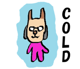 It is a Sticker of cat glasses sticker #7036597