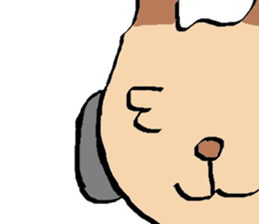 It is a Sticker of cat glasses sticker #7036602