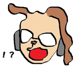 It is a Sticker of cat glasses sticker #7036606