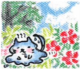 sky blue + sticker #7036649