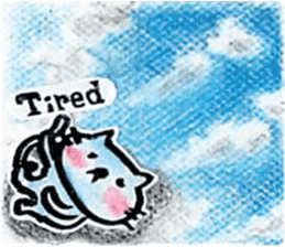 sky blue + sticker #7036652