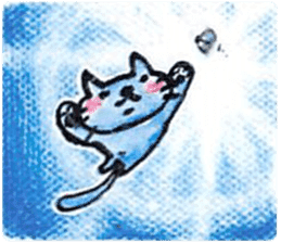 sky blue + sticker #7036654