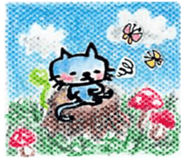 sky blue + sticker #7036655