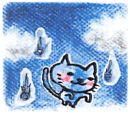 sky blue + sticker #7036656