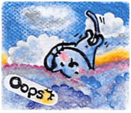 sky blue + sticker #7036660