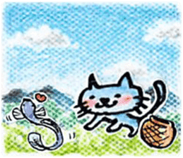 sky blue + sticker #7036662