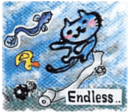 sky blue + sticker #7036663