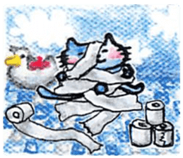 sky blue + sticker #7036665