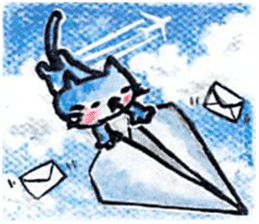 sky blue + sticker #7036669