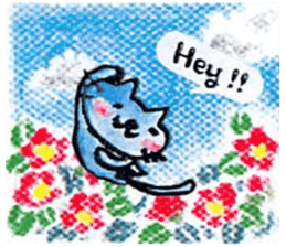 sky blue + sticker #7036679