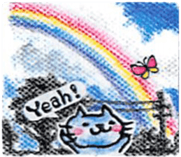 sky blue + sticker #7036680