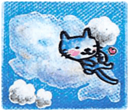 sky blue + sticker #7036681