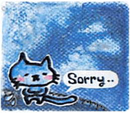 sky blue + sticker #7036682