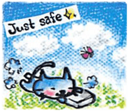 sky blue + sticker #7036684