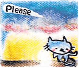 sky blue + sticker #7036686