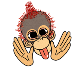My friend kid orangutan! sticker #7037267