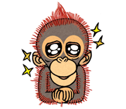 My friend kid orangutan! sticker #7037275