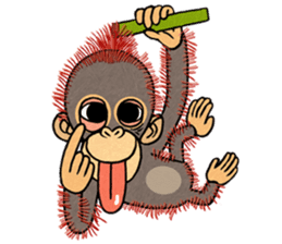 My friend kid orangutan! sticker #7037289