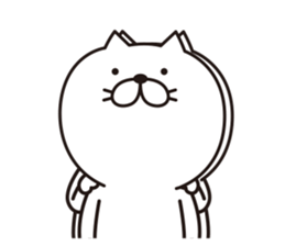 The cat told by a movement sticker #7037804