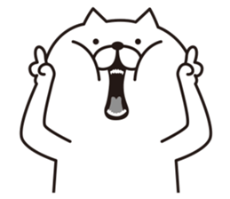 The cat told by a movement sticker #7037811