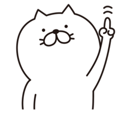 The cat told by a movement sticker #7037820