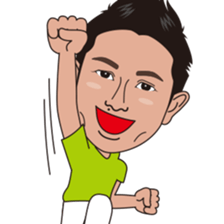 strong hitter motoki ito of golf sticker sticker #7037947