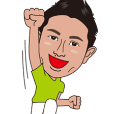 strong hitter motoki ito of golf sticker sticker #7037947