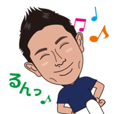 strong hitter motoki ito of golf sticker sticker #7037948