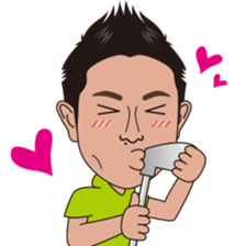 strong hitter motoki ito of golf sticker sticker #7037949