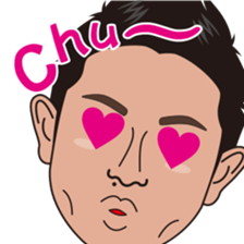 strong hitter motoki ito of golf sticker sticker #7037950