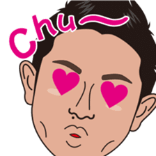 strong hitter motoki ito of golf sticker sticker #7037950