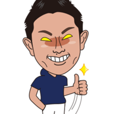 strong hitter motoki ito of golf sticker sticker #7037951