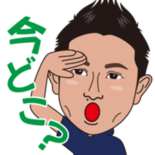 strong hitter motoki ito of golf sticker sticker #7037959