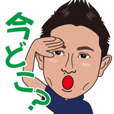 strong hitter motoki ito of golf sticker sticker #7037959