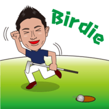 strong hitter motoki ito of golf sticker sticker #7037961