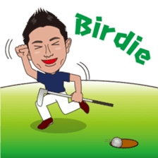 strong hitter motoki ito of golf sticker sticker #7037961