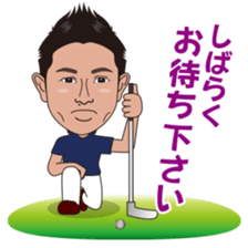 strong hitter motoki ito of golf sticker sticker #7037963