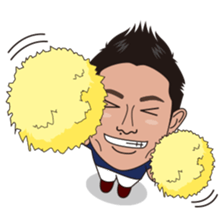 strong hitter motoki ito of golf sticker sticker #7037981