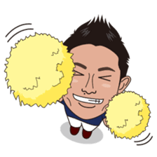 strong hitter motoki ito of golf sticker sticker #7037981