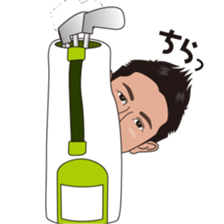 strong hitter motoki ito of golf sticker sticker #7037983