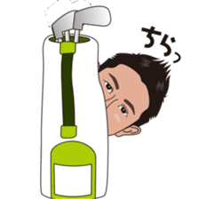 strong hitter motoki ito of golf sticker sticker #7037983