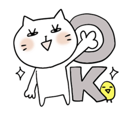 Cat and bird 4 Revision sticker #7038104