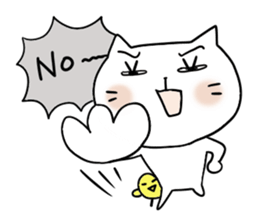 Cat and bird 4 Revision sticker #7038110