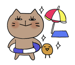 Cat and bird 4 Revision sticker #7038140